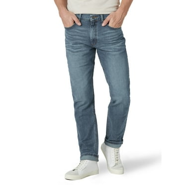 lee regular fit straight leg stretch jeans