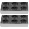 thumbnail image 1 of 2pcs Spot Plates Ceramic Plates Scientific Experiment Chemical Reaction Plates (6 Holes), 1 of 7
