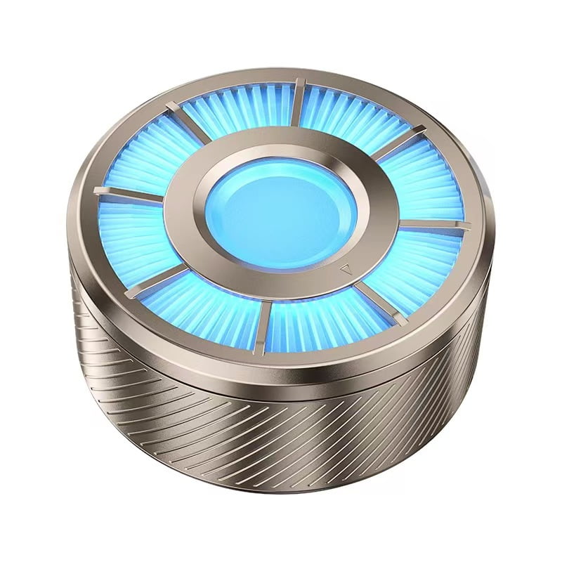 E EYAFA TWS Earbuds with Zinc Alloy Charging Case RGB Mood Light Bluetooth 5.3 Wireless Headphones Fidget Spinner for Stress Relief