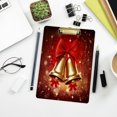 thumbnail image 7 of Acrylic Clipboards with Low Profile Clip, A4 Standard Size 9" x 12.5" File Holder for Writing Drawing, Clip Boards for Doctors Offices, Christmas Bells Gifts, 7 of 7