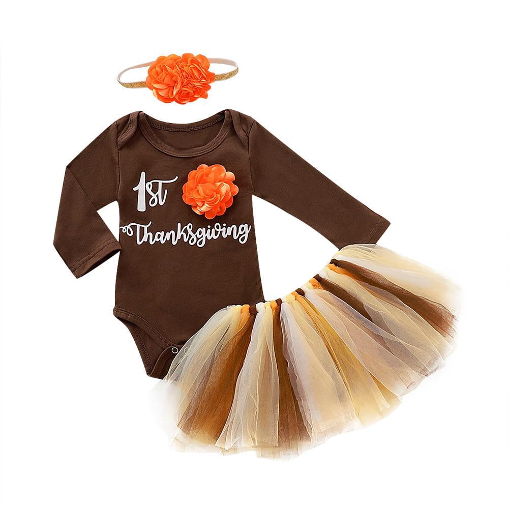 baby girl thanksgiving romper