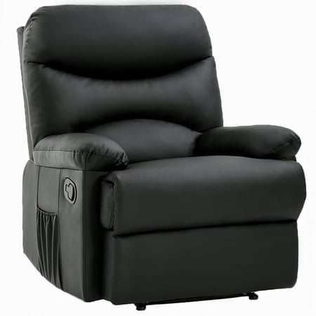 Sport Reclining Front Seat - Recliner Chair Reclining Sofa PU leather Recliner Sofa Padded Seat For Living Room Modern Home Theater Seating