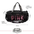 thumbnail image 3 of Bolsa Maleta Deportiva Mujer Bolsa Mochila Gym Impermeable negro 1 Sky Travel RBMCMP, 3 of 7