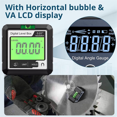 thumbnail image 2 of Sakerplus- Magnetic Digital Inclinometer, Angle Finder Tool, Protractor Level, Multi Angle Measuring Ruler, 2 of 6