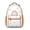 Orange-11, variant on Stylish Snowflake Print Backpack for Teens - Waterproof & Breathable School Bag with Spinal Support, Penguin Decorated Lightweight Daypack