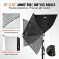 thumbnail image 4 of Softbox Lighting Kit 16 in x 16 in 3000-6500K Adjustable for Shooting, 4 of 11