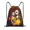 thumbnail image 1 of Goofa The Nightmare Before Christmas Print Drawstring Backpack Bag Sport Gym Sackpack Cinch Bags Drawstring Bags Draw String Sport Bag-Small, 1 of 6