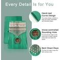 thumbnail image 5 of Everjoys Mahogany Kalimba 17 Keys Thumb Piano w/ Instruction Book, Tuning Hammer Portable Mbira Sanza Finger Piano, Gift for Kids Adult Beginners Professionals, 5 of 7
