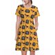 thumbnail image 1 of Balery German Shepherd Woof Vestidos sueltos de manga corta para mujer, vestidos de verano 2025, vestidos casuales de corte A con vuelo., 1 of 6