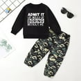 thumbnail image 2 of UYYX Boy Clothes Toddler Sweat Set Toddler Boy Sweatshirt Outfit Long Sleeve Shirt Jogger Pants Fall Outfits Winter Clothes Set 3-4 Years, 2 of 6