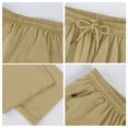 thumbnail image 6 of 2026 Men's Athletic Pants with Zipper Pockets Lightweight Tapered Joggers Breathable for Workout Running Travel Track Pants Khaki M, 6 of 9