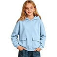 thumbnail image 2 of Big Girls Casual Hooded Sweatshirt Long Sleeve Pullover Hoodie for School Loungewear & Daily Outfits, 150, 2 of 4