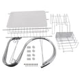 thumbnail image 4 of Dish Racks for Kitchen, Silver Multifunctional S-shaped Dual Layers Bowls & Dishes & Chopsticks & Spoons Collection Shelf Dish, 4 of 4