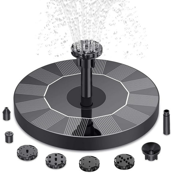 Solar Powered Outdoor Garden Water Sprinkler for Pool and Bird Bath Aquarium Decoration