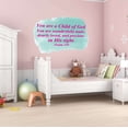 thumbnail image 2 of Family You Are A Child of God Uplifting Quote Wall Decal Decoration Psalm 139 Bible Verse You Are Dearly Loved Lasts Years and Easily Removable - Size: 40 In(W) x 28 In(H), 2 of 5