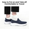 thumbnail image 4 of vibdiv Men's Walking Shoes Slip on Free up Hands Lightweight Tennis Sneakers zapatos de hombre Navy Blue Size 9, 4 of 7