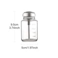 thumbnail image 2 of 2PCS 2.7 (80 ml) Dispensador de bomba transparente vacío Botella de presión de empuje hacia abajo con abertura grande para un fácil llenado, Macarena Dispensador de botellas de prensa, 2 of 6