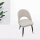 thumbnail image 3 of Funda para silla curvada con respaldo corto, poliéster, para , bodas, , conferencias, hogar, comedor, funda para asiento de silla beige Macarena comer cubierta, 3 of 8
