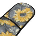 thumbnail image 2 of Dailycode Double Sided Oven Mitt with Loop Heat Resistant Kitchen Long Potholders 7" x 35" Sunflowers with Leaves, 2 of 6