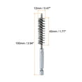 thumbnail image 2 of Uxcell 304 Stainless Steel Bore Brush Cleaning Twisted Wire Brush with Handle 1/4" Hex Shank for Tubes Ports Bearings Silver 12mm 5pcs, 2 of 6