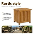 thumbnail image 4 of vidaXL Outdoor Storage Wooden Deck Box with Cushion & Blanket, 4 of 9
