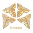 thumbnail image 2 of 4 Pack Furniture Corner Protector, Metal Edge  Furniture Bumpers  Jewelry Box Guard Edge Cover, 2 of 8