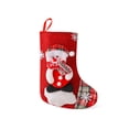 thumbnail image 1 of Cateissary Calcetín de Navidad, regalo con estampado de Claus, bolsa de dulces, bolsa de embalaje múltiple, fotografía de árbol para niños, Kits de decoración para fiestas muñeco de nieve, 1 of 6