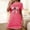Hot Pink, variant on Sakmal Soft Moomoo Nightgownss for Women Love Valentines Plus Size Short Sleeve Night dress Heart Print Short Nightgowns for Women L