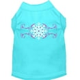 thumbnail image 3 of Christmas Screenprinted Dog Shirt, "Pink Snowflake Swirls", 3 of 7