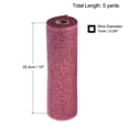 thumbnail image 2 of Unique Bargains PP Burlap Mesh 10' x 5 Yards Decorative Wrapping Ribbon, Burgundy 1 Roll, 2 of 5