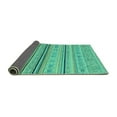 thumbnail image 2 of Ahgly Company Indoor Rectangle Abstract Turquoise Blue Modern Area Rugs, 8' x 12', 2 of 4