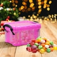 thumbnail image 5 of TerraHaven Candy Color Transparent Mini Storage Box with Cute Lock, 0.14L Portable Organizer - for Jewelry, Keys & Small Accessories - Home, Travel & Desktop Use, 5 of 6