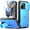 Light Blue, variant on Poetic Revolution Case for OnePlus 15R 5G, [Slide Camera Cover], [20FT Mil-Grade Drop Tested], Full-Body Military Grade Rugged Dual-Layer Shockproof Cover with Kickstand, Purple/Gray
