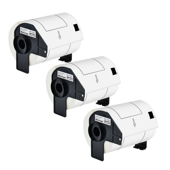 GREENCYCLE (3 Roll,180 Labels/Roll) Compatible for Brother DK-1247 DK1247 4.07'' x 6.4'' (103mm x 164 mm) Die-cut Large Shipping Address Mailing White Paper Labels for QL-1050N QL Label Printer