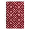 thumbnail image 3 of Unique Loom Trellis Shag Collection Area Rug - Ruth (6' x 9' Rectangle Burgundy Red/Ivory), 3 of 10