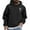 Black, variant on JLFKNG Men's Hoodies Casual Letter Printed Hoodies Hip Hop Style Streetwear Long Sleeve Oversized Loose Fit Hooded Sweatshirt With Pocket Comfy Mens Clothing