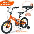 16 Inch Kids' Bicycle with Training Wheels for Boys Girls Age 47 Years