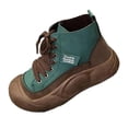 thumbnail image 2 of High Top s Rubber Sole Thick Soled Ankle Boots for Hiking Autumn 37, 2 of 8
