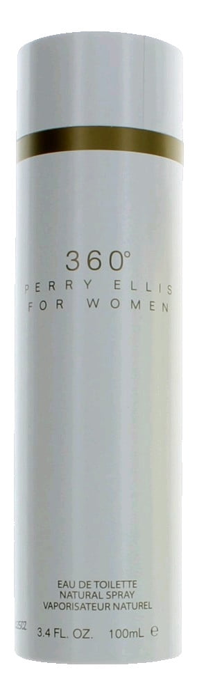 Perry Ellis 360° Eau de Toilette, Perfume for Women, 3.4 oz