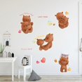 thumbnail image 1 of Mother's Day Wall Decals Cartoon Warm Baby Bear Mom and Kid Wall Stickers, Children Kids Baby Home Room Nursery DIY Decorative Adhesive Art Wall Mural, 1 of 4