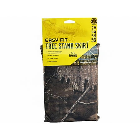 Hunters Specialties Easy Fit Tree Stand Skirt - Hunting Durable Lightweight Quiet Realistic Concealment Camouflage Accessory for Blinds 32 in H x 50 in L Timber C30