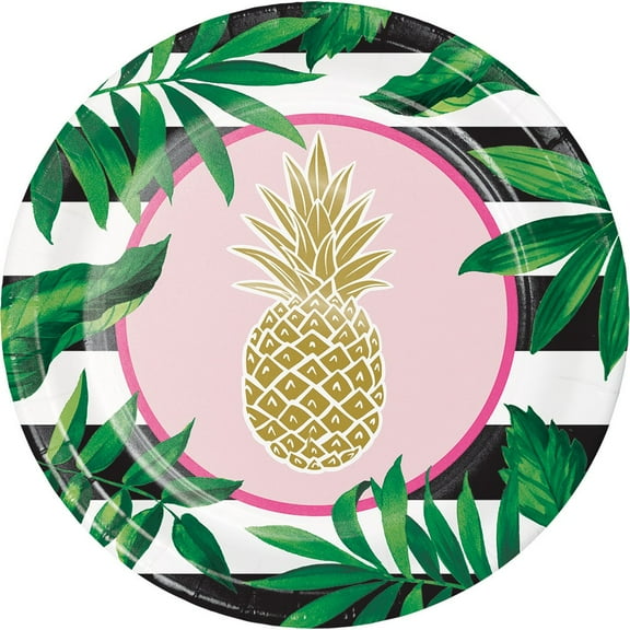 Pineapple 9" Lunch Plates (8 Count)