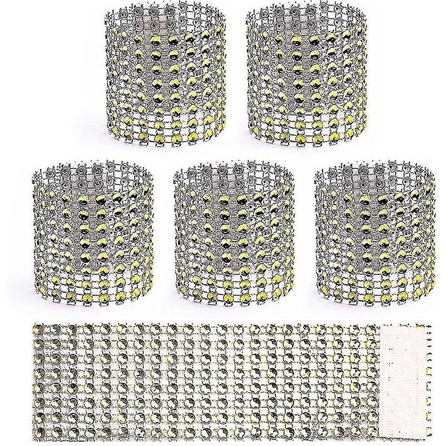 Servilleteros, Servilleteros De Plata Juego De 100, Servilletero Rhinest S