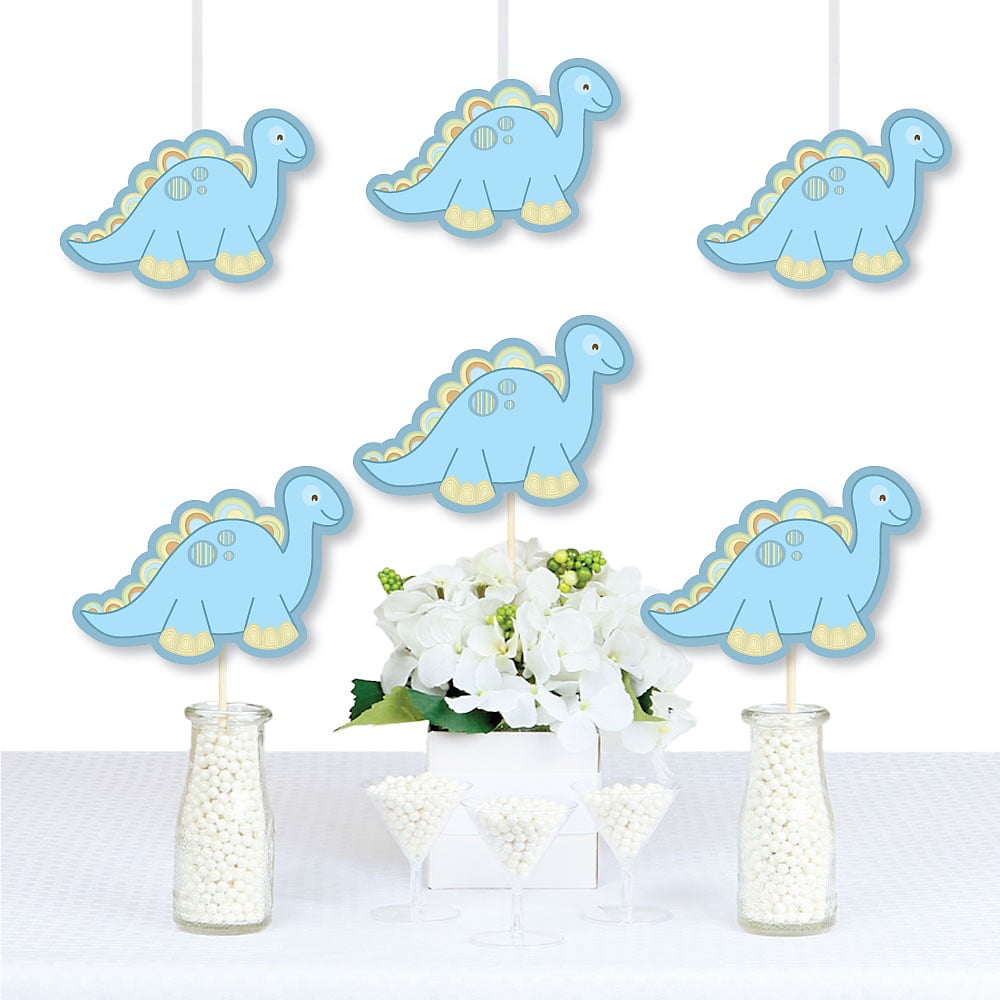 Big Dot of Happiness Baby Boy Dinosaur - Decorations DIY Baby Shower or Birthday Party Essentials - Set of 20