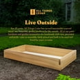 thumbnail image 5 of All Things Cedar RG48 4-ft x 2-ft Raised Garden Box | Expandable Plant Bed - 46L x 22W x 5.25H, 5 of 7