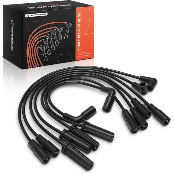 A-Premium 7PCS Spark Plug Wires Compatible with Chevrolet Silverado 1500 2002-2006, Silverado 1500 Classic 2007 & GMC Sierra 1500 2002-2006, Sierra 1500 Classic 2007, 4.3L