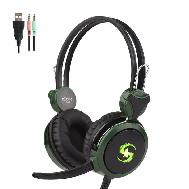 KUBITE T591 Gaming Headset with Mic Over Ear Headphones Computer