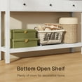 thumbnail image 2 of Aiho Console Table with 3 Drawers, Wood Entryway Table with Storage Shelf, Sofa Tables Narrow Long for Living Room, Entryway, Hallway, Foyer - White, 2 of 9