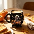 thumbnail image 4 of JHyouerji 12oz Witch Ceramic Mug 400ML Matte Spooky Halloween Brew Coffee Tea Cup Bar Tabletop Decor, 4 of 7