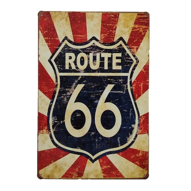 Retro Carteles De De Metal Cartel licencia Bar Pub Art 7 Ruta 66